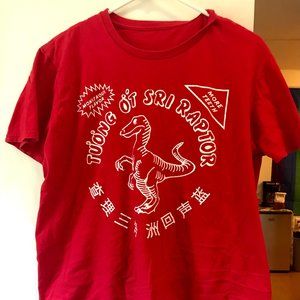 Chinese Red Velociraptor Men's shirt